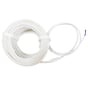 LEDlife Neon COB LED strip, 10 meter, 24V, varm hvid 3000K, hvidt fleksibelt kabel rullet sammen.