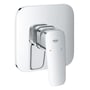 GROHE Cubeo etgrebsbatteri til brus i krom, med firkantet dækplade og et enkelt greb.