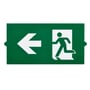 Philips Lighting Exit skilt 155Z Slim WL, med piktogram af person der løber mod venstre.