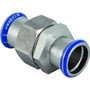 Geberit Mapress rf union med omløber i kromnikkelstål til 28mm rør med 1 1/4" gevind.