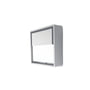 SG Armaturen Frame Square Wall LED væglampe i hvid pulverlakeret aluminium med direkte lys.