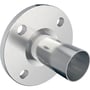 Geberit Mapress flange i syrefast stål, DN 80 med 88.9mm nippelende, klar til montage.