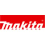 Makita-logo i hvidt på rød baggrund, som identificerer den turkise DHR165Z borehammer.