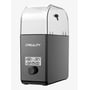 Creality Filament Dry Box 2.0 med låg, der viser en rulle filament og et digitalt display med funktionelle indstillinger.