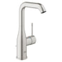 Grohe Essence håndvaskarmatur, 1-grebs, L-Size, løftestang m/ bundventil, Supersteel