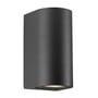 Nordlux Canto Maxi 2 udendørs væglampe, GU10, sort, inkl. Energetic, 2700K, 345lm, ikke dæmpbar