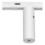 SG Armaturen Zip 230V pendeladapter i mat hvid til 1-faset skinnesystem, monteret på hvid baggrund.