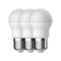 LED kronepære E27, 3,5W, 2700K, 250 lumen, G45, hvid, 3 stk - Nordlux