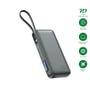 4smarts Enterprise-powerbank set skråt med indbygget kabel og display ved siden af ikoner for funktionerne.