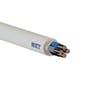 NKT Kabel 4X10 NOIKLX 90 Dca lysegrå med blåt og gråt lederisolering og kobberledere. Produktet er placeret skråt på hvid baggrund.
