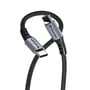 Verbatim Sync & Charge USB-C-kabel med flettet sort kabel og to stik vist tæt på.