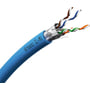 Cat 6A F/FTP netværkskabel halogenfri, Actassi CL-MX, blå yderkappe, 500 meter (på kabeltromle) – Lauritz Knudsen