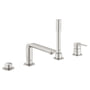 Grohe Lineare 4-huls kar- og brusearmatur, Supersteel