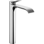 Hansgrohe Vivenis etgrebs håndvaskarmatur i krom med 191mm fremspring og WaterfallStream, vist med sin elegante og moderne designprofil.