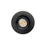 Sort SG Armaturen Junistar Bio downlight med 4000K lysfarve, viser LED-lyskilde og justerbar tiltfunktion.