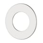 Damixa underlagsskive i Steel (PVD) finish, 2 mm tyk med ydre Ø65 mm og indre Ø35 mm, perfekt til køkkenarmaturer.