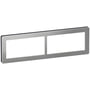 LK FUGA – Pure dobbelt design ramme uden midtersprosse, 2x2 modul, stål (metal)