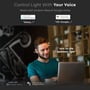 V-TAC smart E27 LED-pære præsenteret med stemmestyring via Google Home og Amazon Alexa.