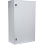 Schneider Electric CRN metal vægskab, 1000x600x300 mm, RAL7035, IP66, set fra siden med lukket låge.