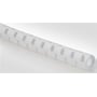 HellermannTyton Helawrap HWPP spiralslange i hvid polypropylen, 25 meter lang med en indvendig diameter på 23-27mm.