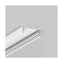 Topmet Aluprofil WIDE24 G/W, hvidlakeret aluminiumsprofil til påbygning af LED-strips med 24mm hulstørrelse.