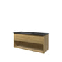 Sanibell Proline møbelsæt, 121 cm x 54 cm, 1 skuffe + 1 hylde, uden overløb, eg (ideal)