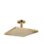 Hansgrohe Raindance E 300 loftshovedbruser i børstet bronze med RainAir teknologi, 300x300 mm størrelse.