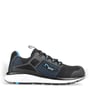 Sika Footwear Brynje 905 Splash S1PL SR sikkerhedssko i sort polyester med blå detaljer og hvid sål, str. 37.