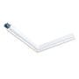 SG Armaturen Lineal Recessed Corner lampe i hvid med 1970lm og 4000K, fremviser LED-strippen og monteringsdetaljer.