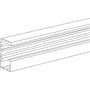 Schneider Electric FrontLine installationskanal, 2,5 meter lang, eloxeret aluminium med dimensionerne 72 x 161 mm.