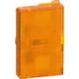 OPUS 66, Halvmodul glimlampe til afbryder eller lampeholder, 250Vac, ½ modul, gul – Lauritz Knudsen