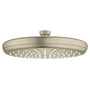 Grohe Tempesta 210 mm hovedbruser i børstet nikkel med 1 spray og Rain funktion. Kugleled giver +/- 15 graders vridningsvinkel.