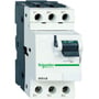 Schneider Electric kortslutningsudløser GV2LE 10A med 3 poler, termomagnetisk motorværn med grønt O/OFF håndtag.