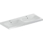 Geberit iCon Light dobbeltvask, 1200x480 mm, hvid standard, hanehul, overløb