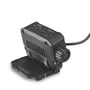 Videx H057 LED-pandelampens bagside og brede monteringsplade set skråt bagfra.