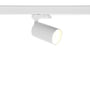 Ledpro Tania Mini GU10 skinnespot, 3-faset, hvid - Nordtronic Dim To Warm, 1800-3000K, 350lm, Ra90, 40.000 timer, dæmpbar