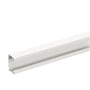 Wibe WGX-A kanaldel i hvid RAL9003/70 med dimensionerne U110x72 og 2,5 meters længde.