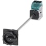 Siemens 3LD3 lastafbryder til gulvmontering med sort roterende drev og 3-polet kobling.