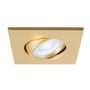 SLV Universal Downlight DL i mat guld, vist fra siden med drejelig lyskilde og klart hvidt lys.