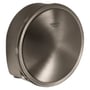 Grohe Talentofill montagesæt med ø91mm rosette i børstet messing hard graphite finish, viser karpåfyldning og overløb.