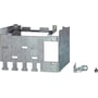 Detaljeret billede af Siemens SINAMICS V20 FSB skærm kit, viser metalramme og en enkelt bolt på grå baggrund.