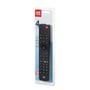 Vinklet billede af One For All URC 1240 universel fjernbetjening i klar plastemballage, viser knapper og branding.