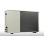 Danfoss OptymaTM Slim Pack OP-MSYM012MPW09G kondenseringsenhed til mellemhøjt modtryk med R404A og R449A kølemidler, vist med en delvis lukket sidepanel og stor køleflade.