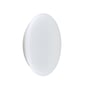 Philips Lighting Ledinaire WL060V væg- og loftarmatur ses tættere på med den store, hvide ovale lysflade forfra.