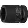 Bahco krafttop K7801M med 1/2" firkant, viser den sorte overflade og størrelsen 19 mm samt Bahco logo.