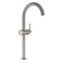 Grohe Atrio håndvaskarmatur, 1-grebs, XL-Size, m/ push-up bundventil, Supersteel