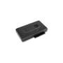 Sort ICY Dock U.2 NVMe SSD-adapter til USB 3.2 Gen2 set skråt forfra med SSD-stikket synligt.