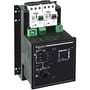 Frontbillede af Schneider Electric ACP styreenhed, viser kontrolknapper, LED-indikatorer og den sorte kabinet med mærke og modelnavn.