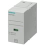 Siemens 5SD744-1 overspændingsbeskyttelsesmodul, 1-polet, type 1 L-N, 350V UC, med grøn indikator og T1 mærkning.