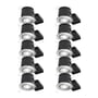 Nordtronic – Easy Install indbygningsspot 230V (rund), 40 pak, inkl. LED-pære (Nordtronic Long Life / CRI>90 FlickerFree / 5W / 340lm / 38° / 2700K / G / dæmpbar